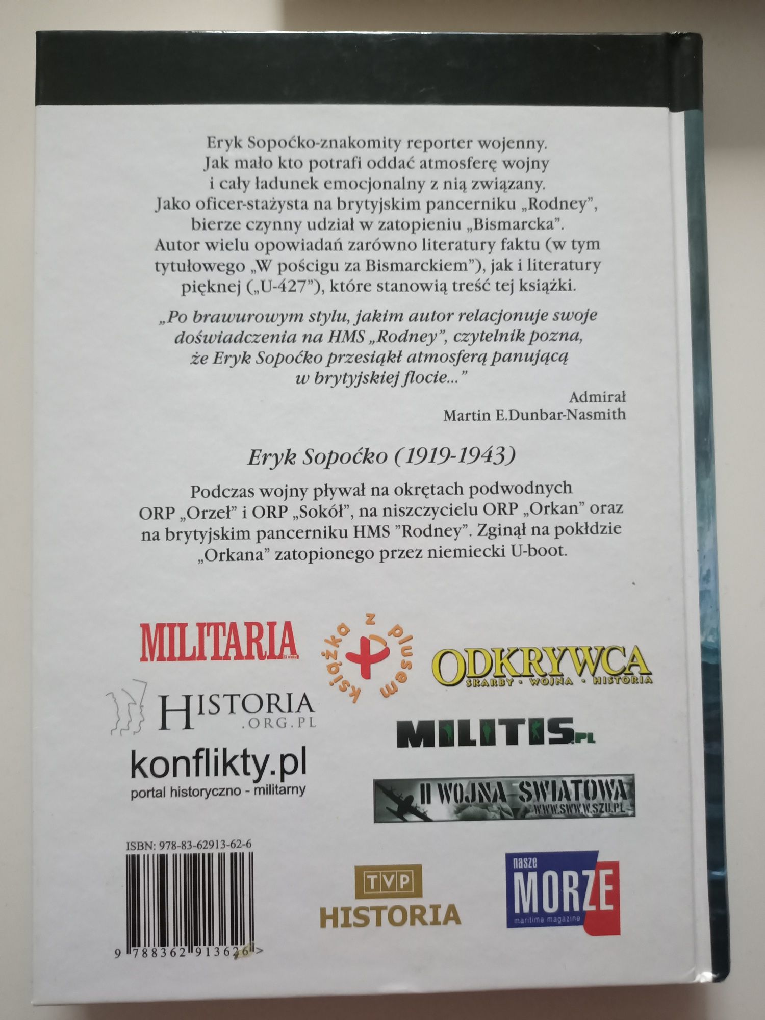 W pościgu za "Bismarckiem" seria z kotwiczką Eryk Sopoćko
