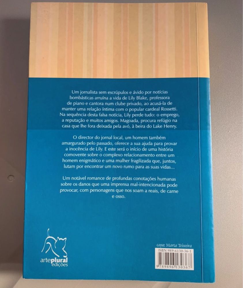 Livro “ o lago da paixão “