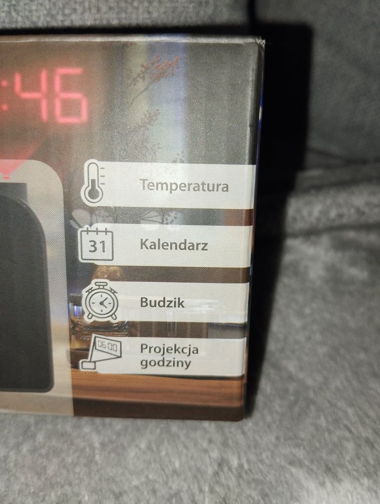 Nowy budzik z projektorem LED kalendarz temperatura