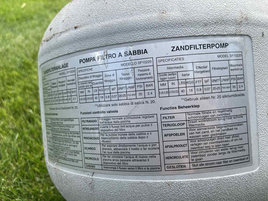 Duzy basen z pampa piaskowa intex