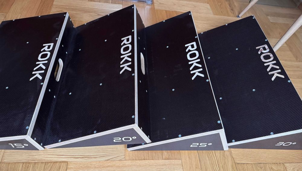 Zestaw platform Slant Board ROKK 15°, 20°, 25°, 30° – nowe, nieużywane