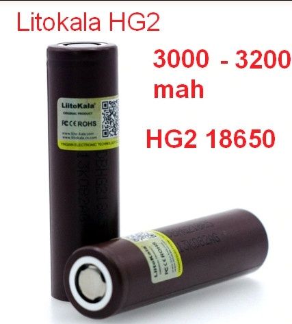 Аккумулятор 18650 высокотоковый Li-ion  3000мАч 20А Liitokala HG2