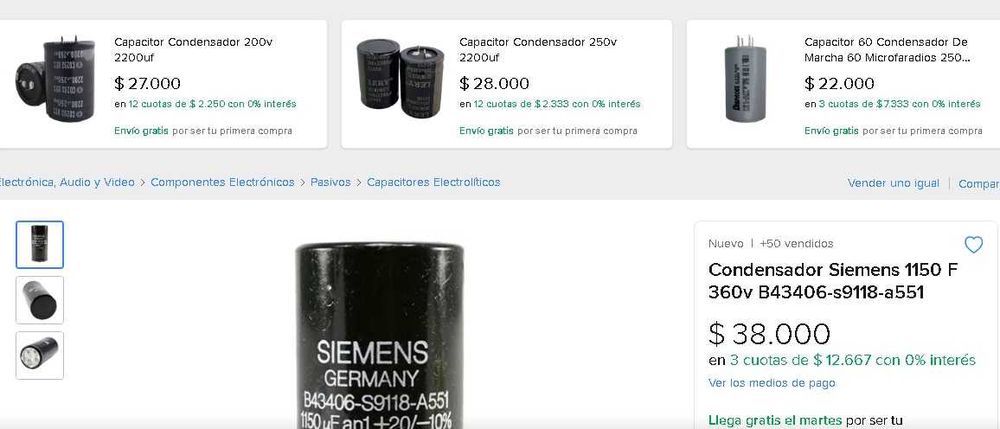 блок конденсаторов на плате б.у. 18шт .. 11150мF 360v