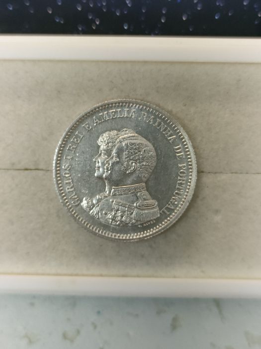 Moeda 200 Reis - 1898 / D. Carlos I / Prata