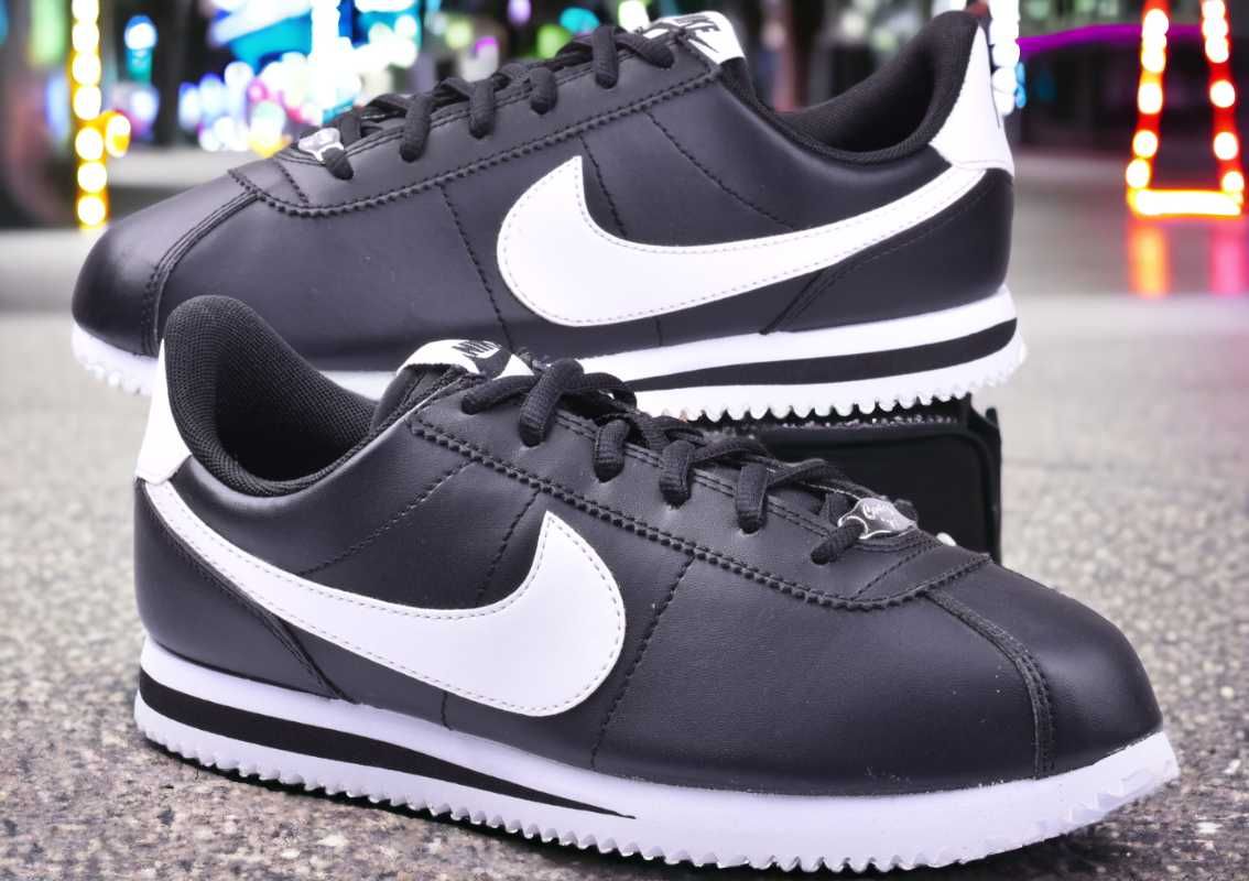 Buty Damskie Nike Cortez Czarne Nowe r 38,5 - 24 cm Szybka Wysyłka