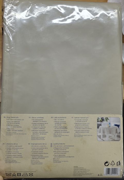 Obrus cerata premium na okrągły stół ogrodowy, wysoka jakość! sr 160cm