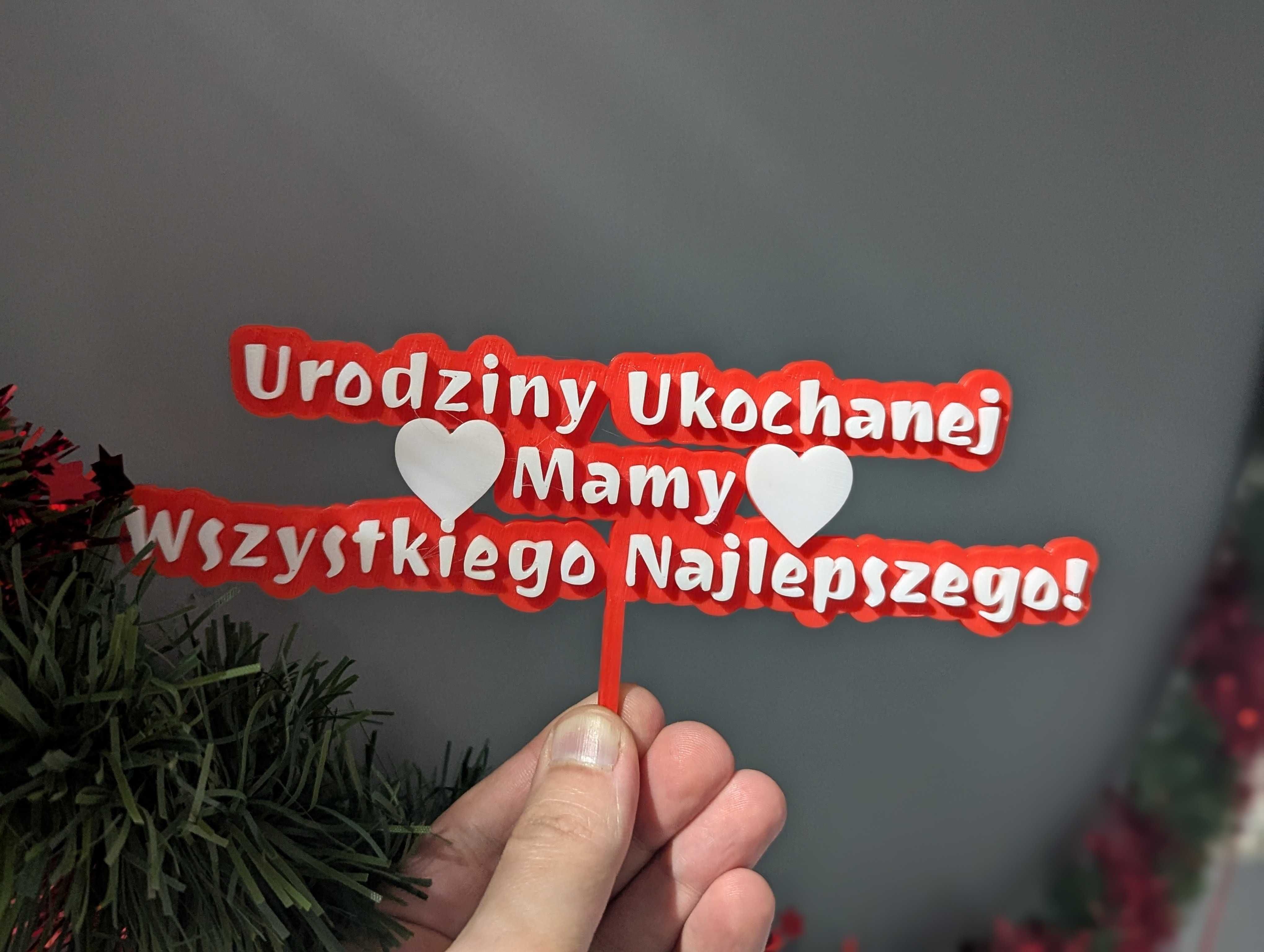 Topper / Tabliczki na torty urodzinowe i okolicznościowe na zamówienie