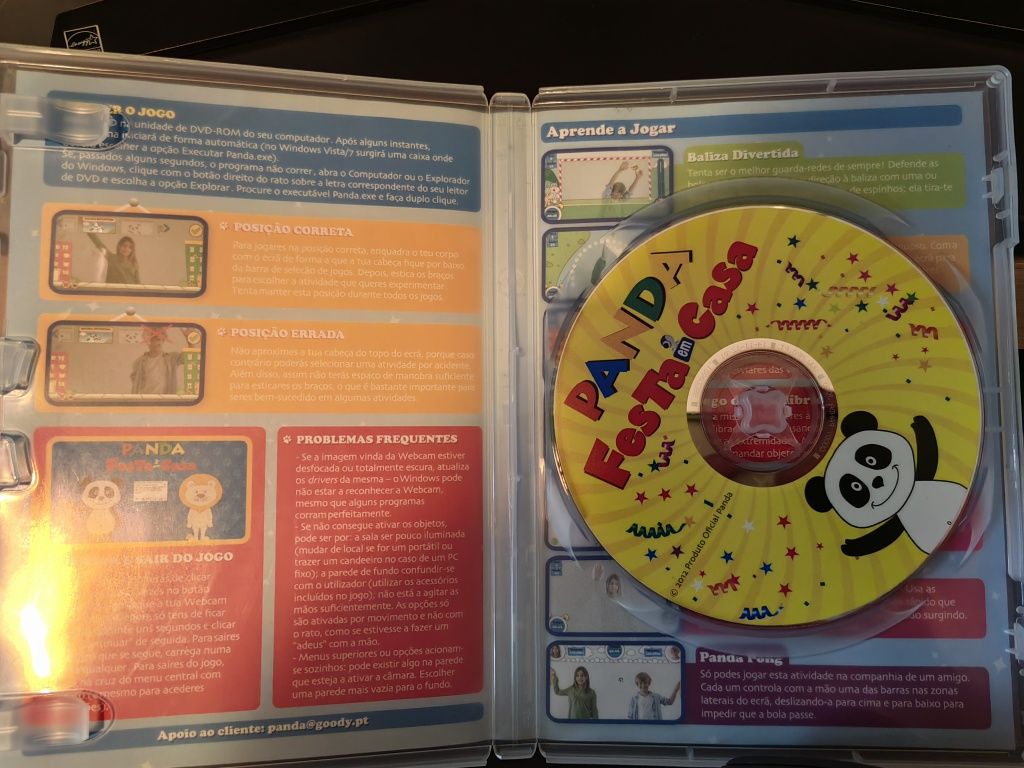 Jogos PC DVD "Panda Festa em Casa" e "Panda A Festa de Aniversário"