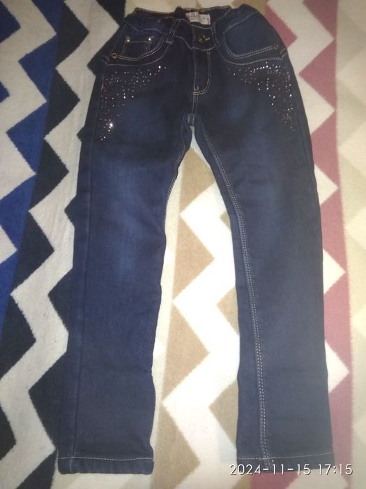 Тёплые джинсы для девочки