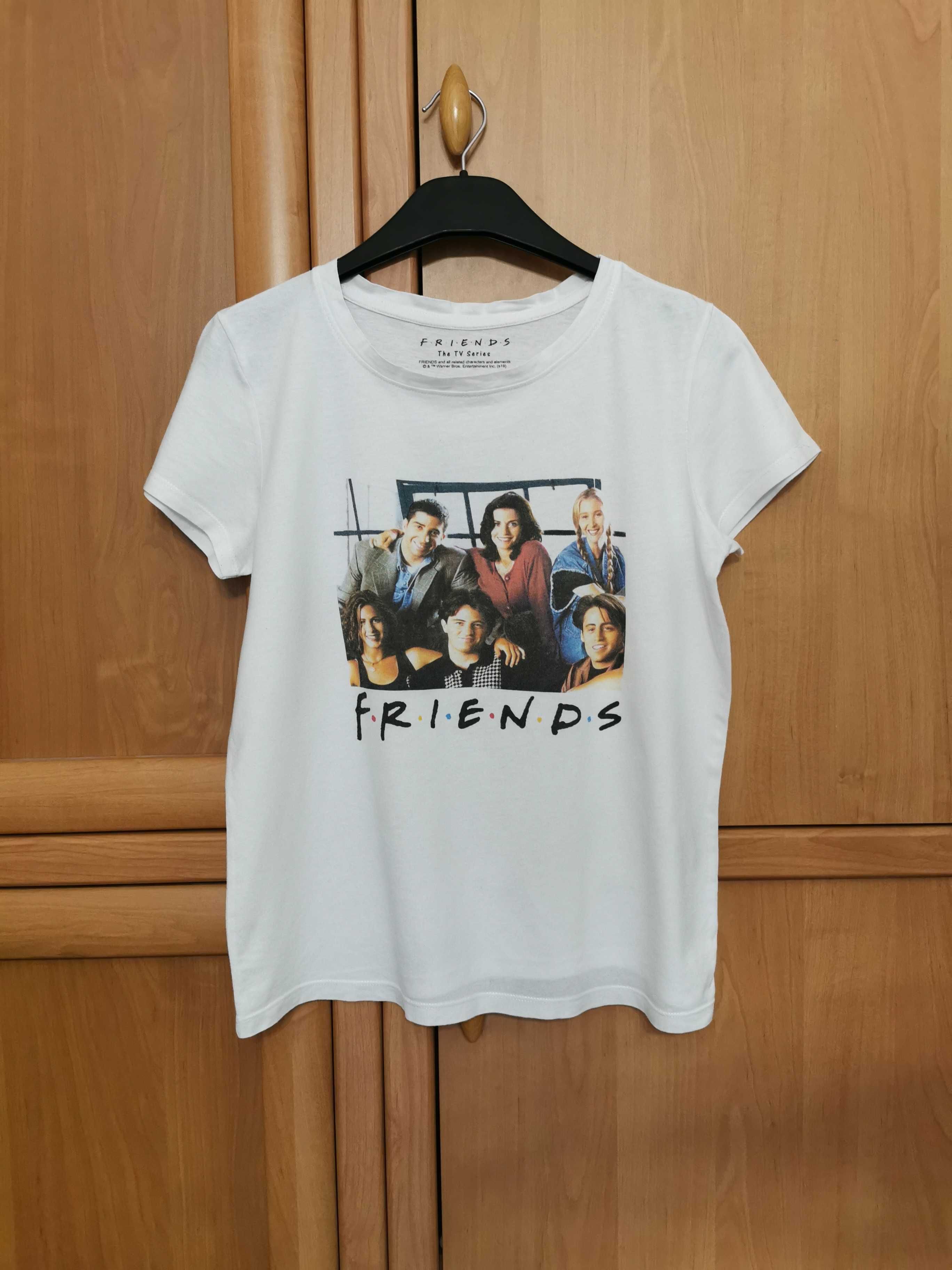 biały T-shirt Friends rozmiar 152