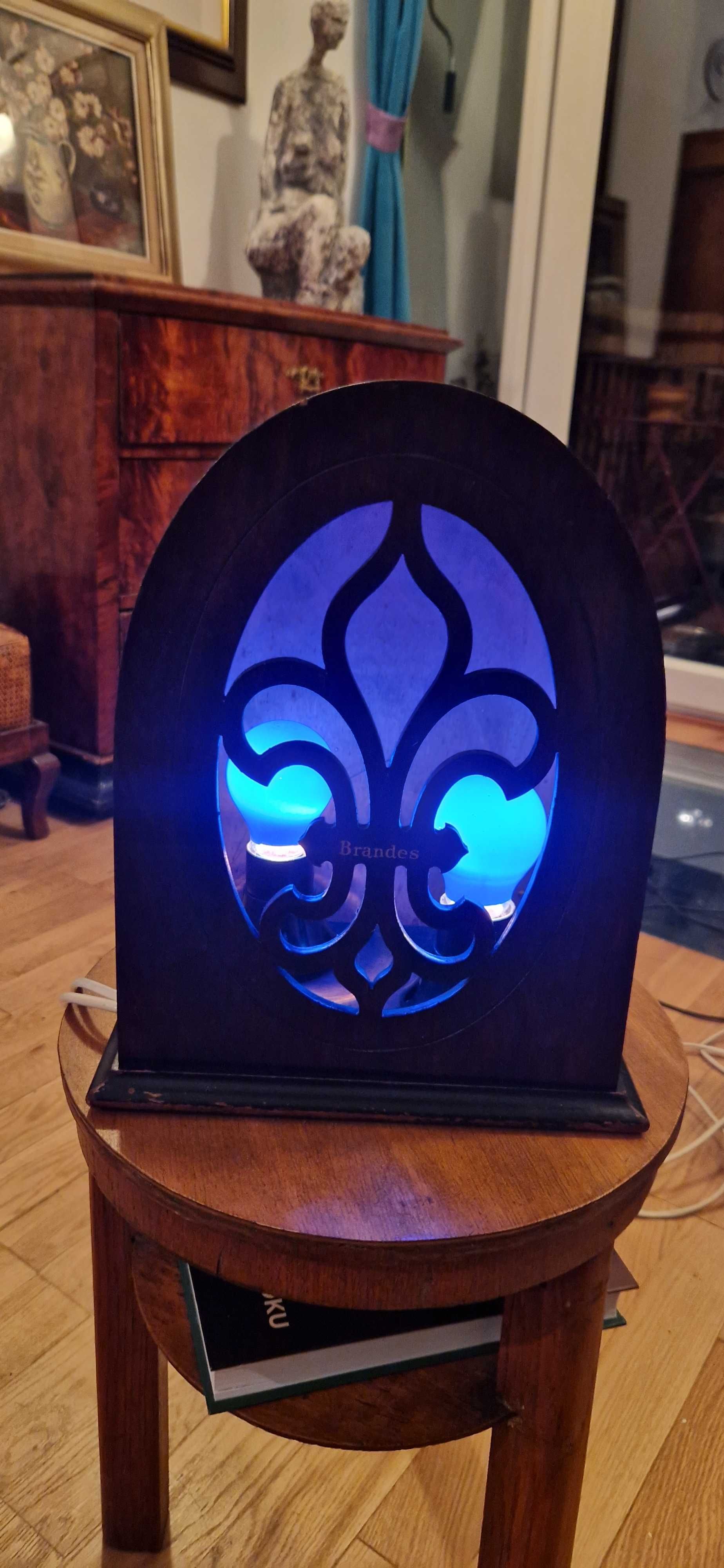 Lampion lampa biedermeier Brandes dekor art deco antyk głośnik unikat