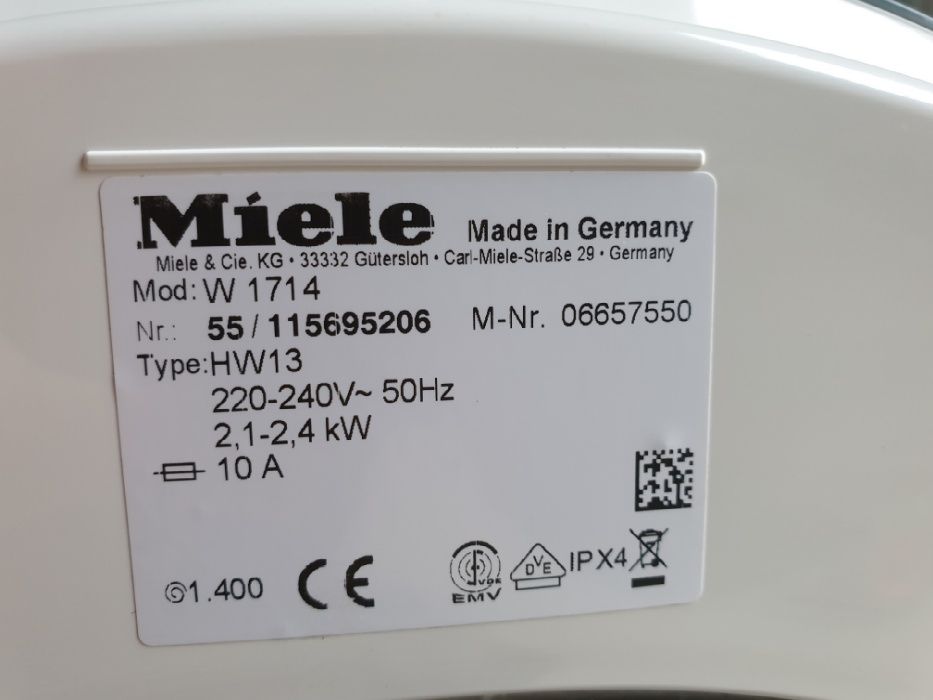 Пральна/стиральная/ машина Miele Softtronic W 1714 / Made in Germany