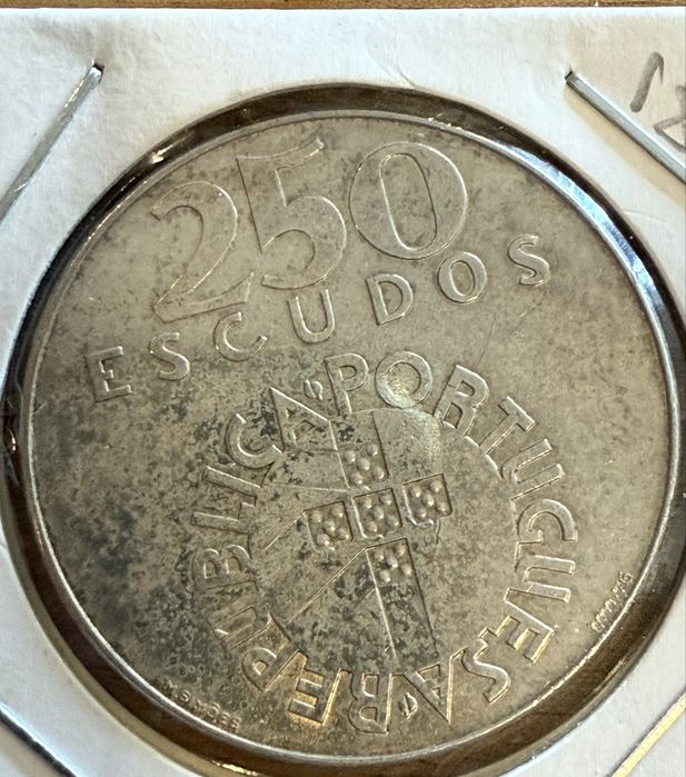 Moeda 250 escudos prata
