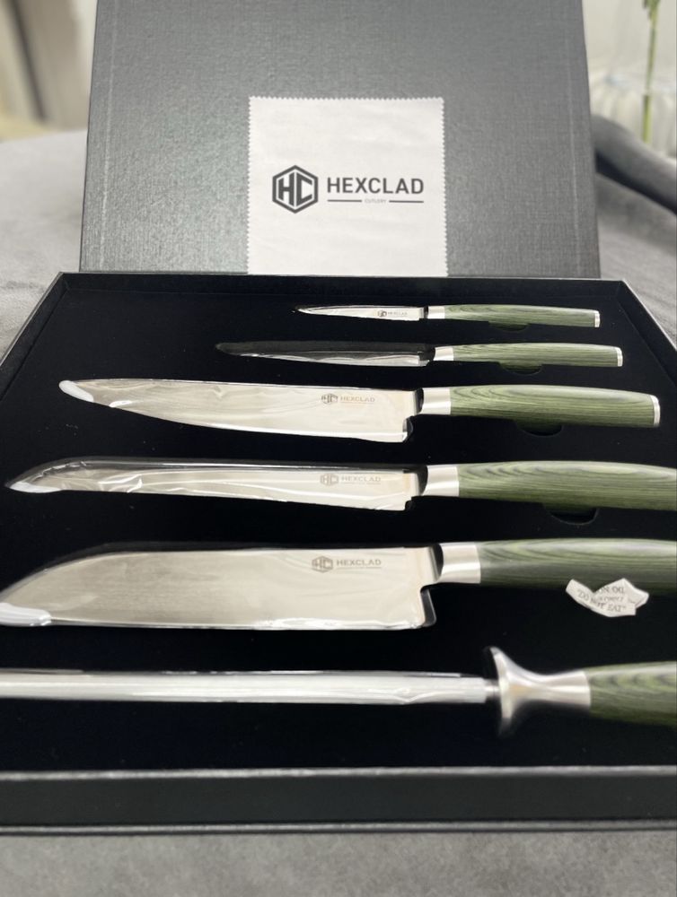 Набір ножів Hexclad з японської дамаської сталі