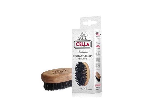 Kartacz - szczotka do brody i wąsów marki Cella- MADE IN ITALY