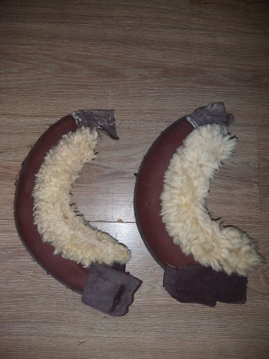 Kaloszki z futrem naturalnym L