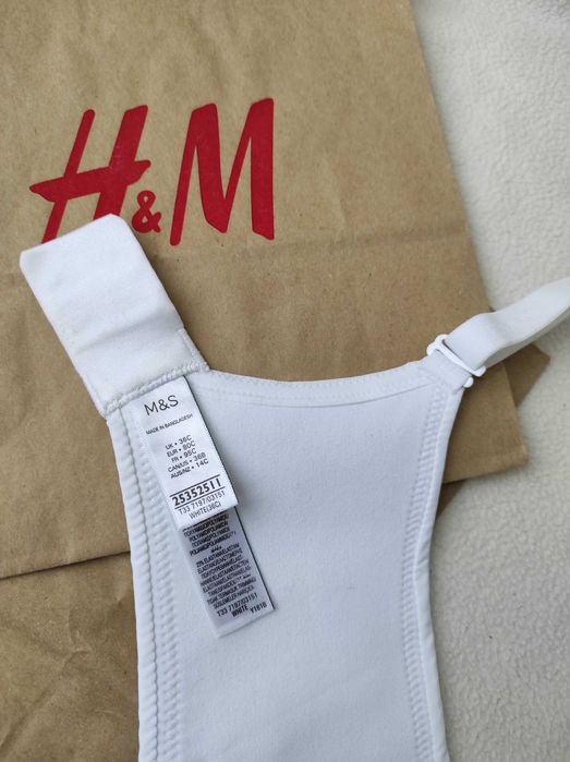 Компрессионный бюстгальтер без косточек M&S Body р. 80 C