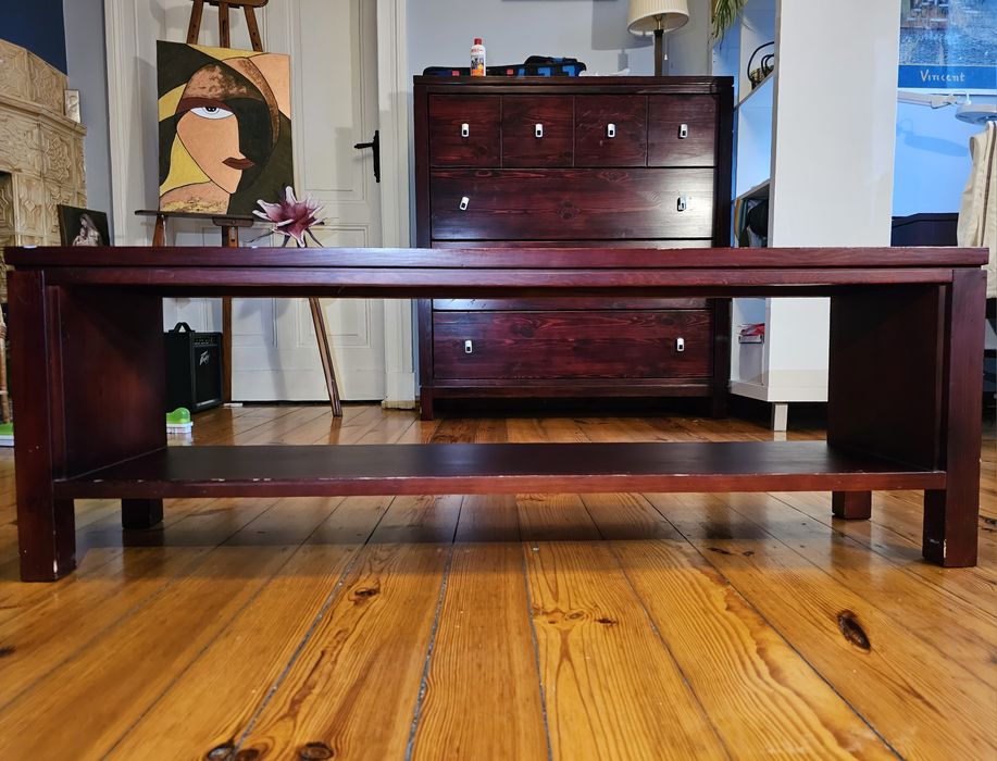 Drewniana szafka RTV