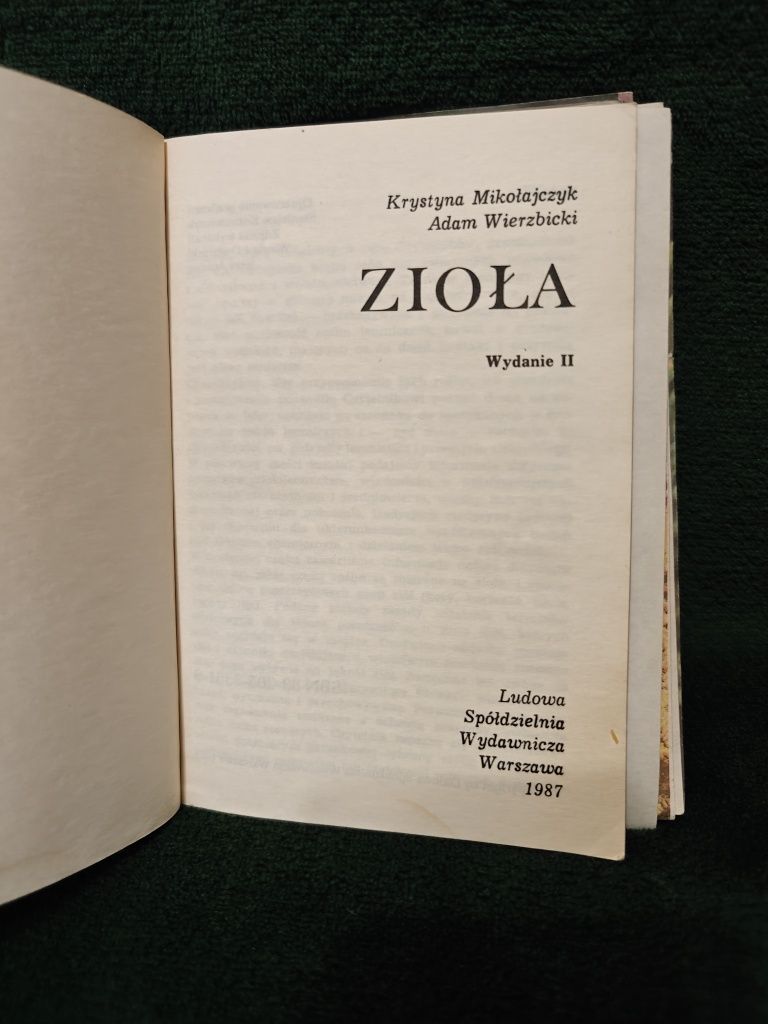 Zioła Krystyna Mikołajczyk Adam Wierzbicki