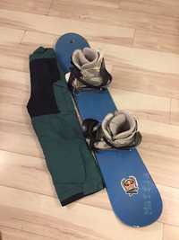Zestaw do snowboardu deska+ buty+ spodnie