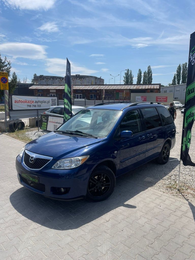 Mazda MPV 2.0d// klima// 6 os. // hak// opłaty// alu// zamiana