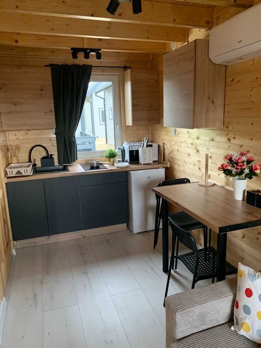 Dom drewniany Jarząb A 4x5m + 2m taras 20m2