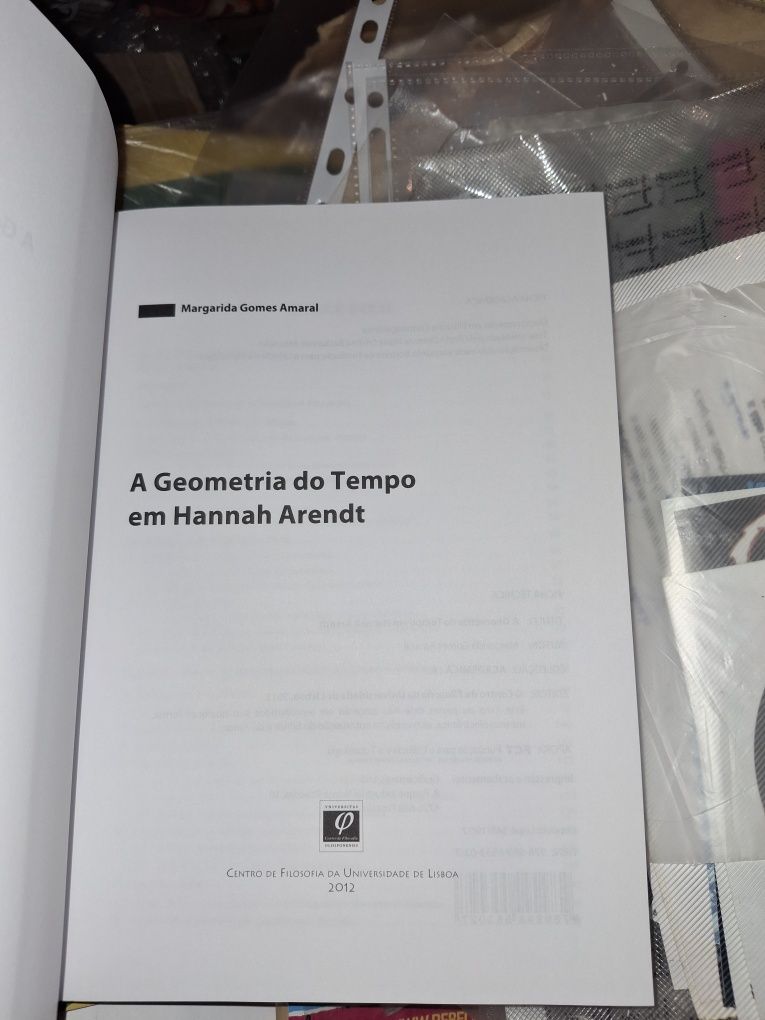 Margarida Gomes Amaral A geometria do tempo Hannah Arendt
