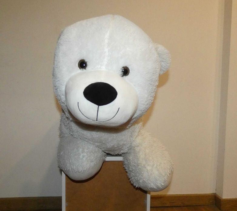 Urso de peluche grande branco 110cm