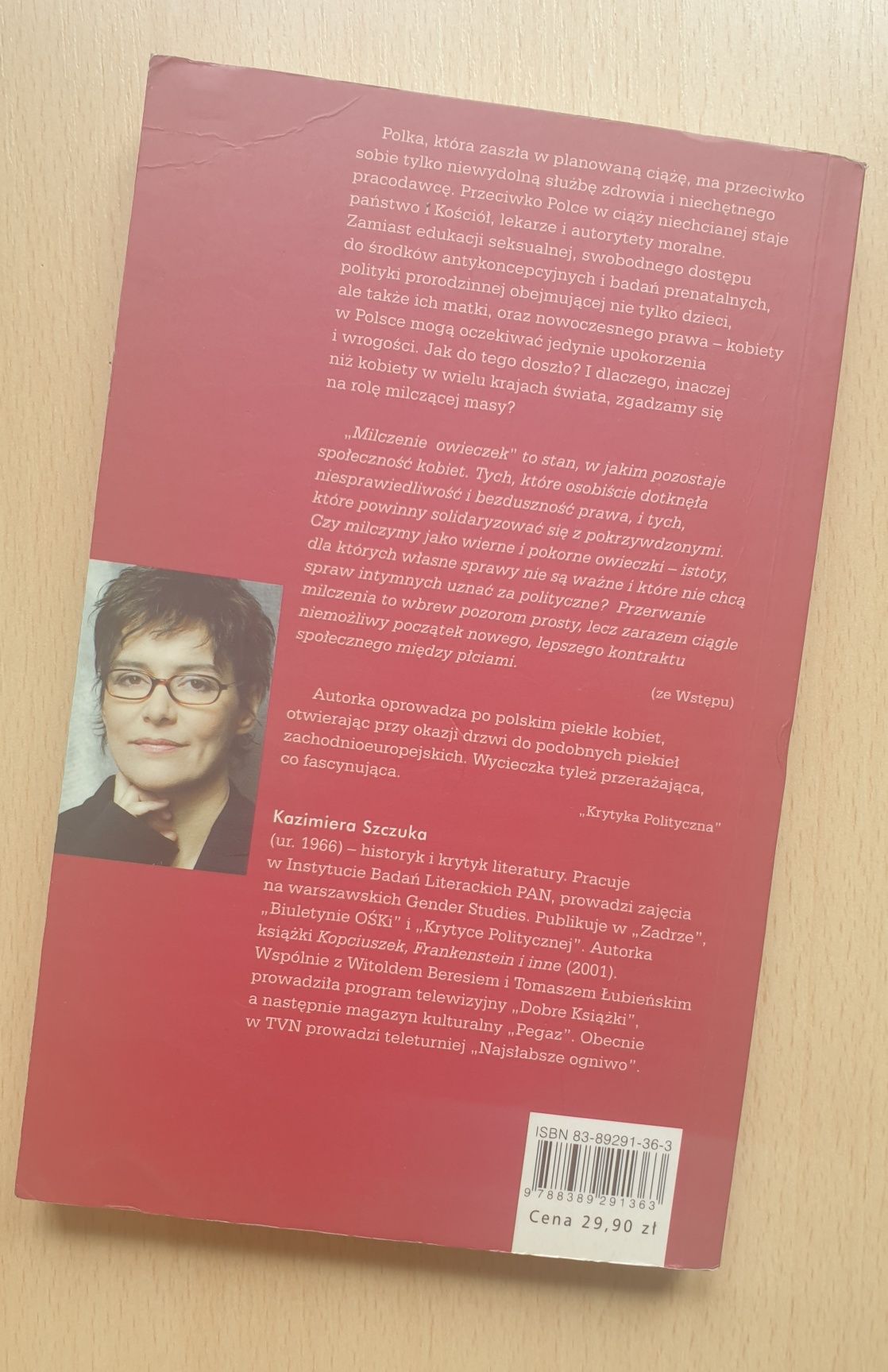 Kazimiera Szczuka Milczenie owieczek Rzecz o aborcji