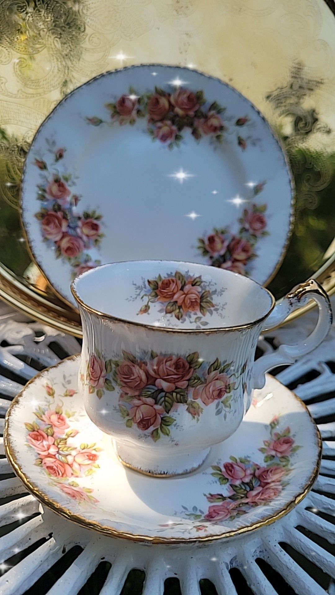 Porcelana  filizanka i spodek talerz Royal Albert