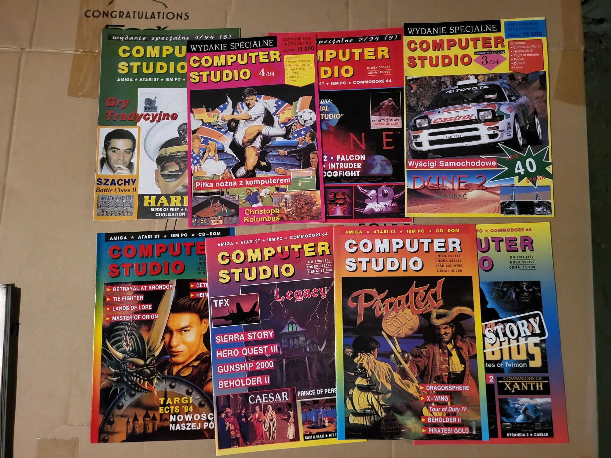 36 magazynów Computer Studio retro lata 90te unikat