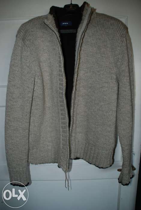 Super Gruby Sweter SHINE rozpinany, rozm. XL