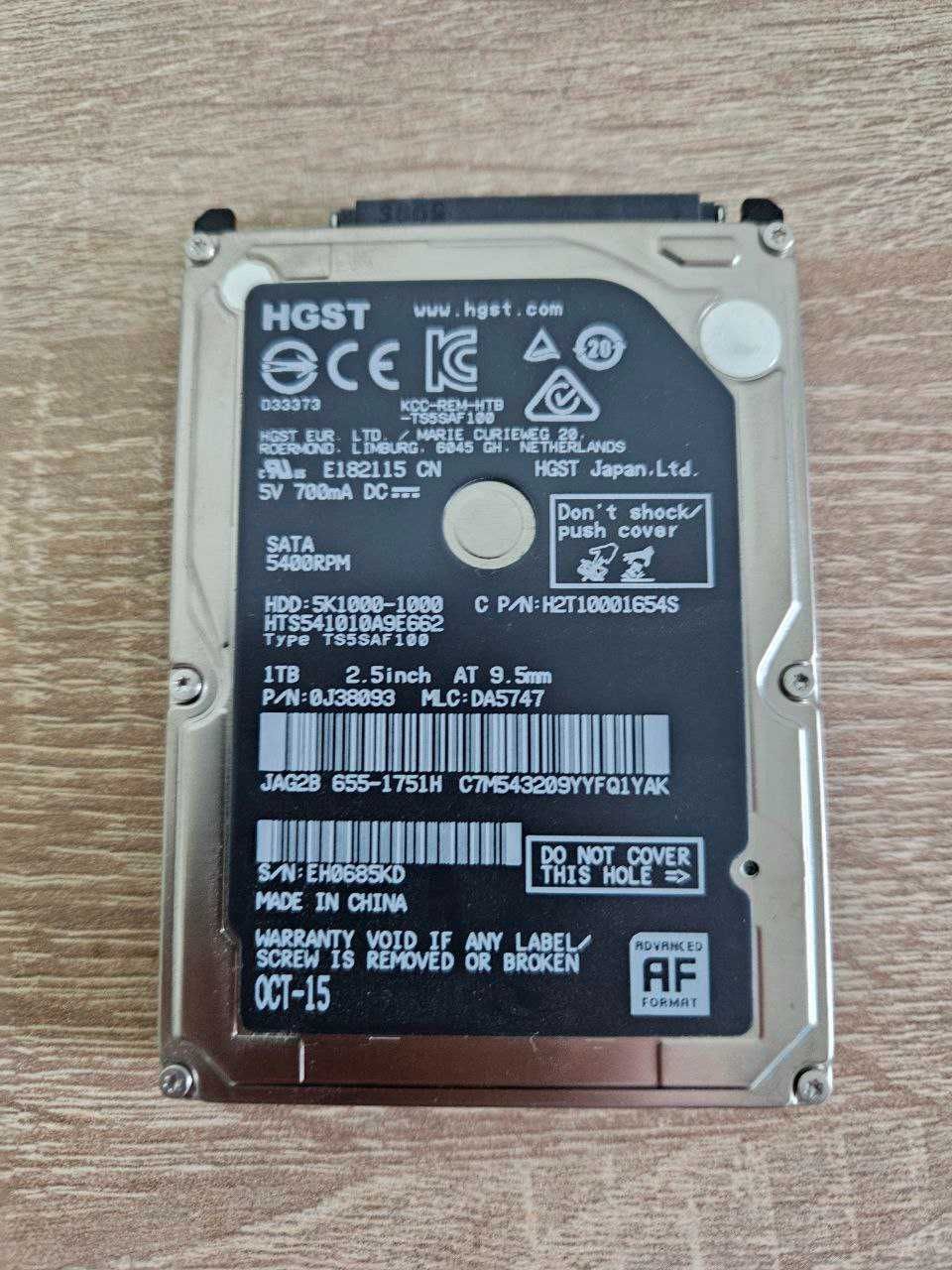 Продам жёсткий диск(HDD) HGST, Hitachi, Western Digital.