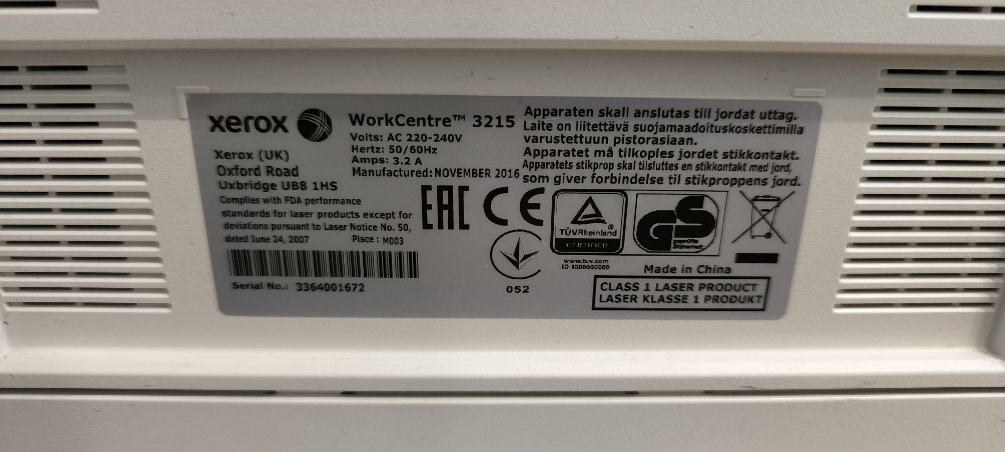Принтер Xerox Workcentre 3215