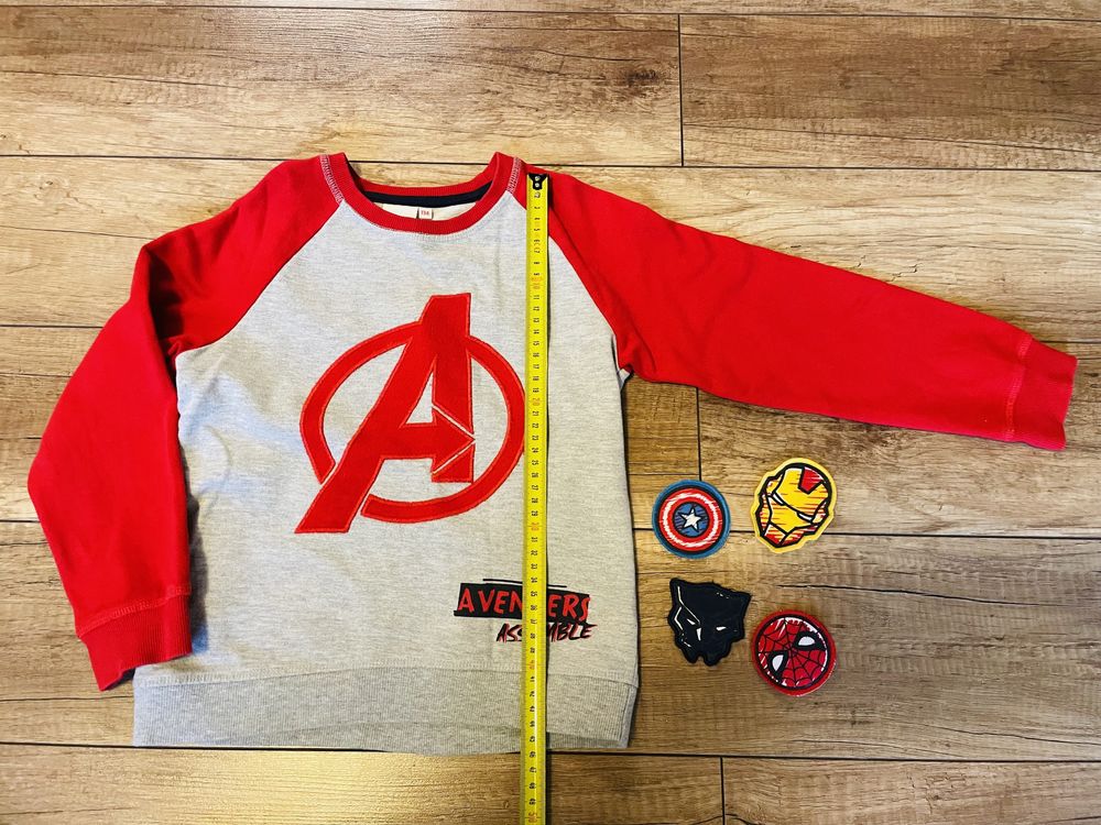 Bluza Avengers z postaciami na rzepy