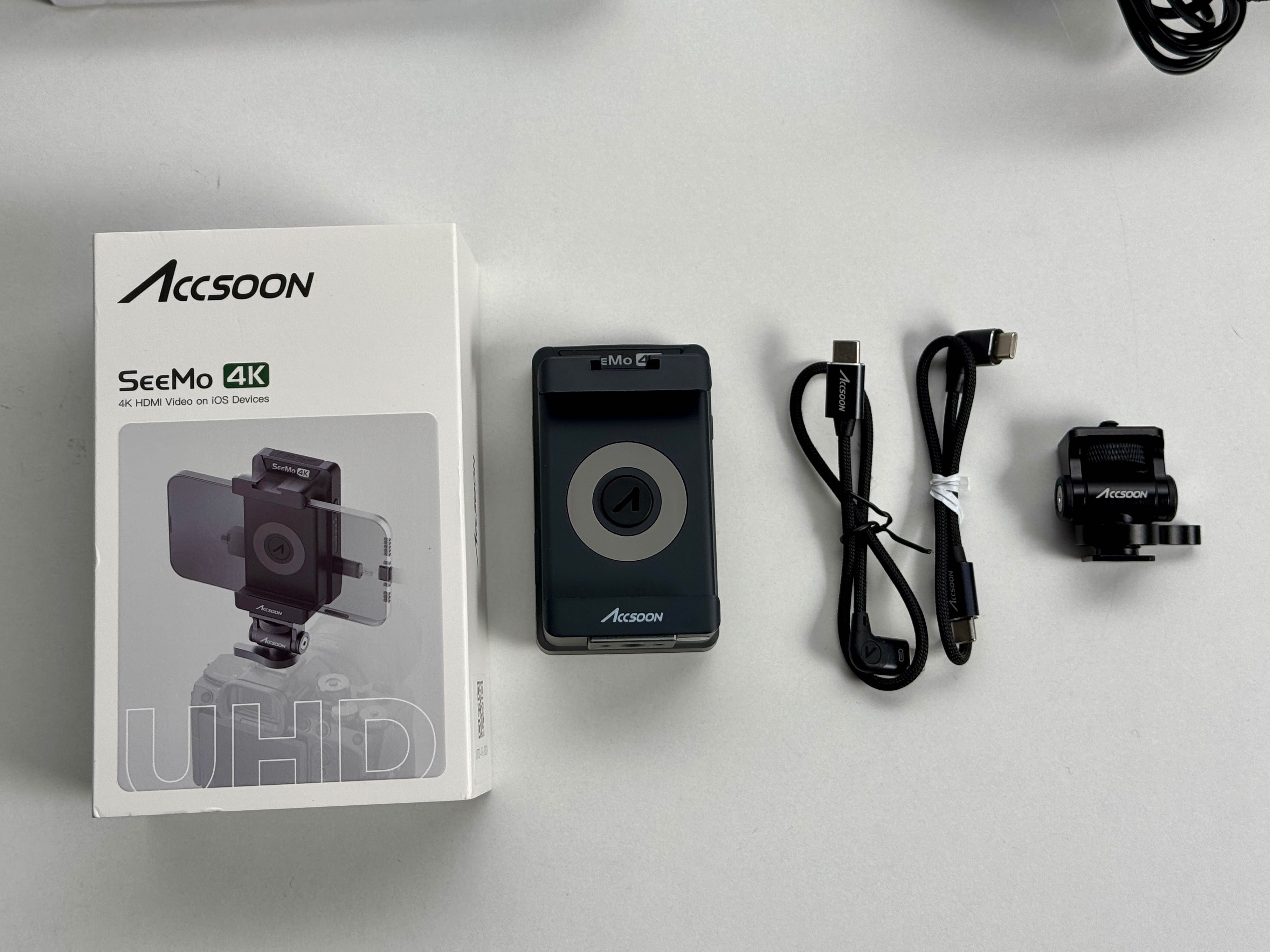AccSoon monitorização 4K video + acessórios para iPad ou iPhone