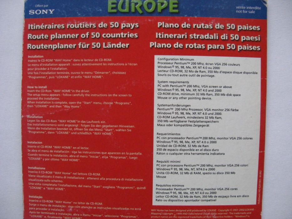 plyta CD mapa Europy