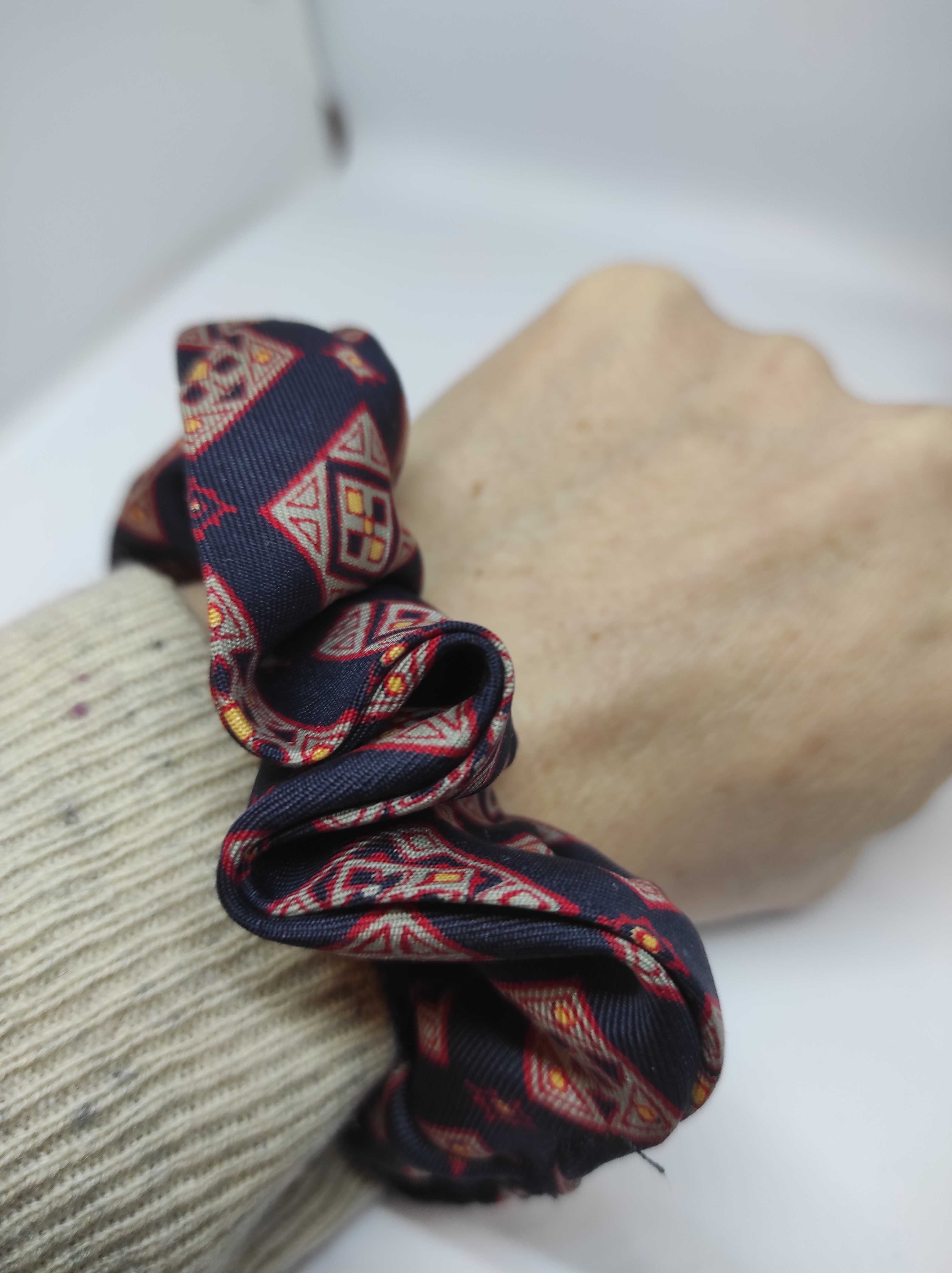 Jedwabna gumka jedwab scrunchies silk do włosów