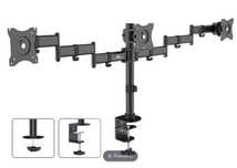 Uchwyt na 3 monitory MCLEAN MC-691 / Stan Bardzo Dobry / Kompletny