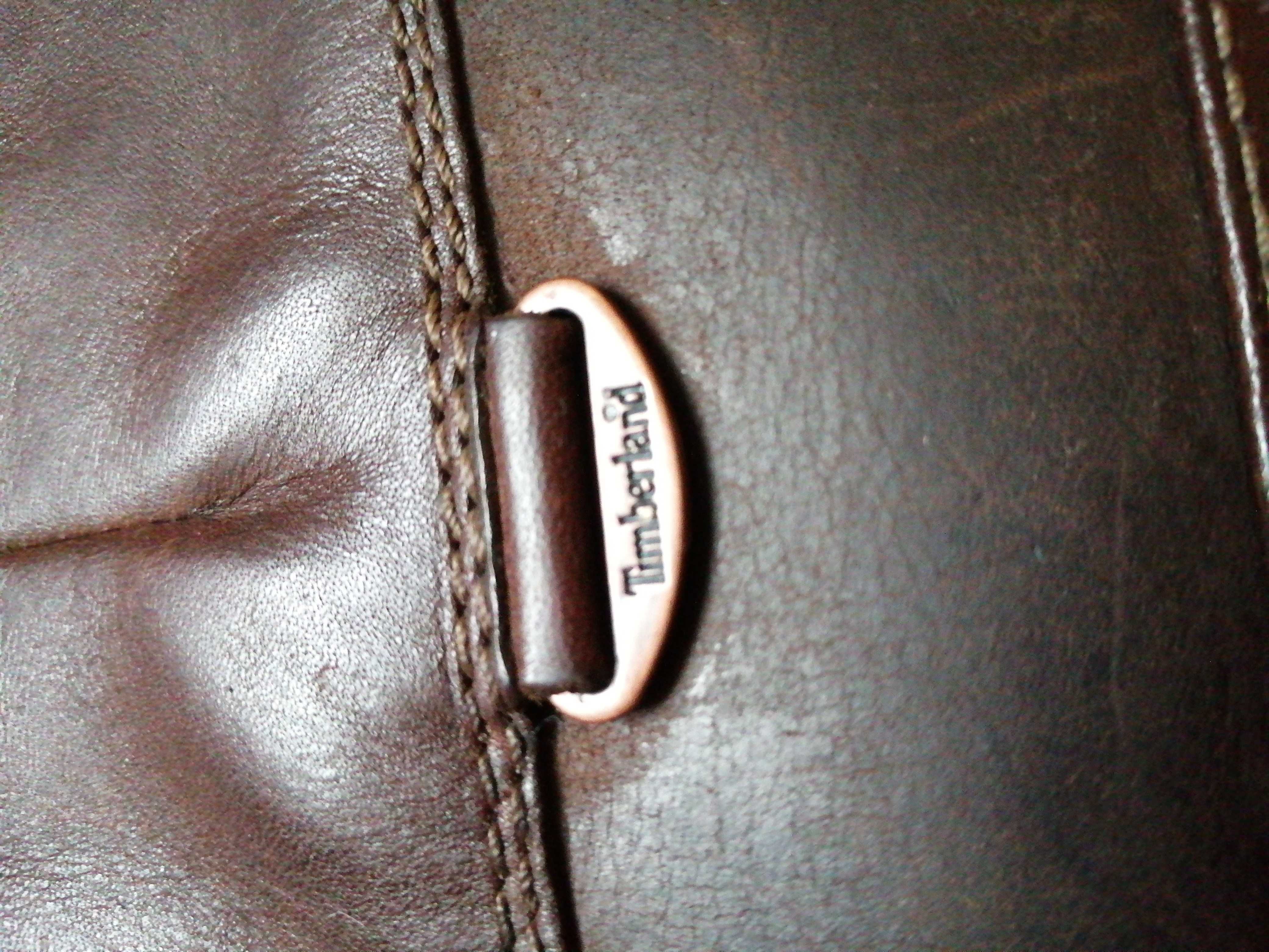Kozaki brązowe skórzane skóra 39 7 Timberland cholewka