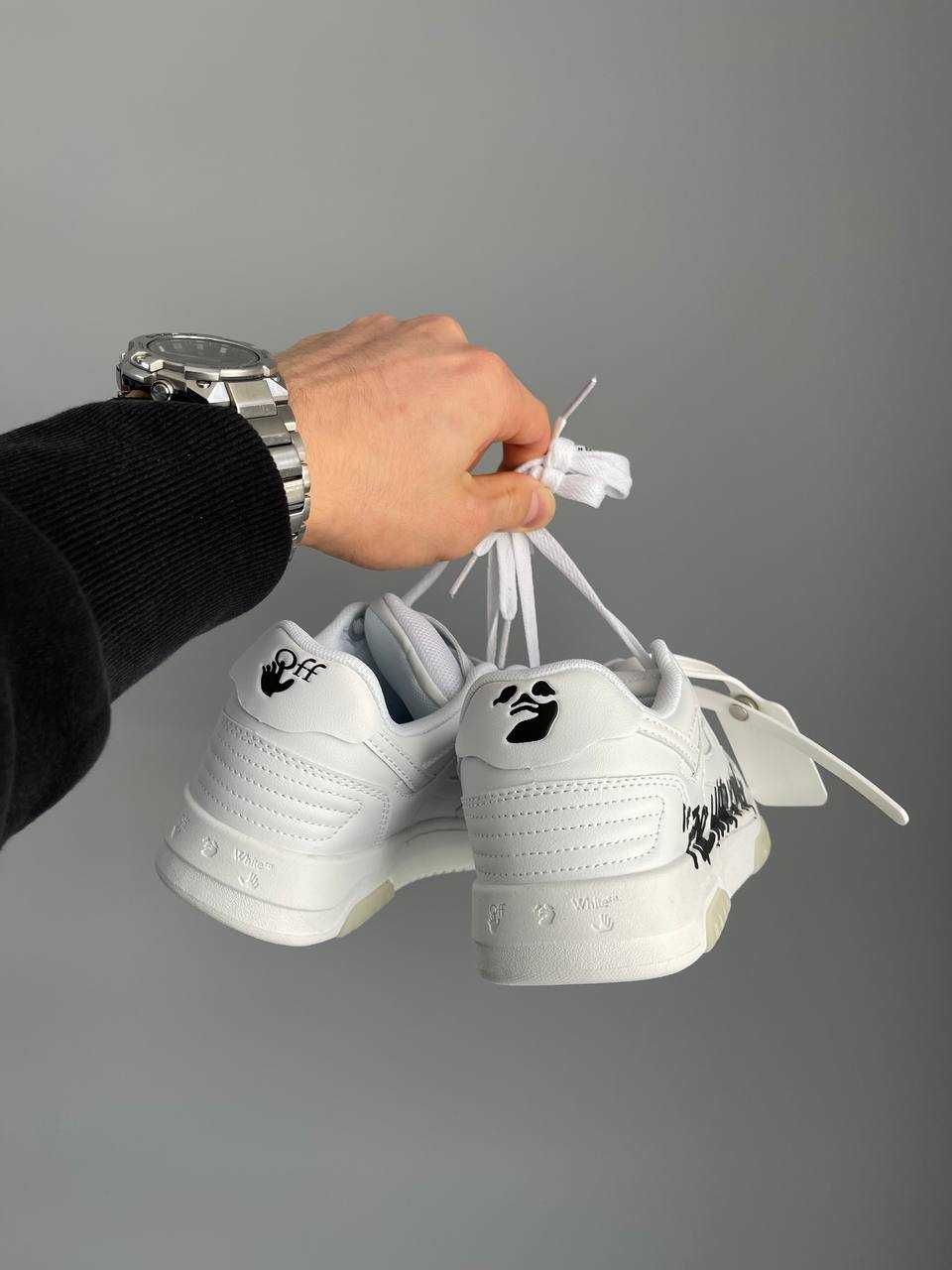Кеди Off-White Out of Office For Walking White / кеди Офф-Вайт білі