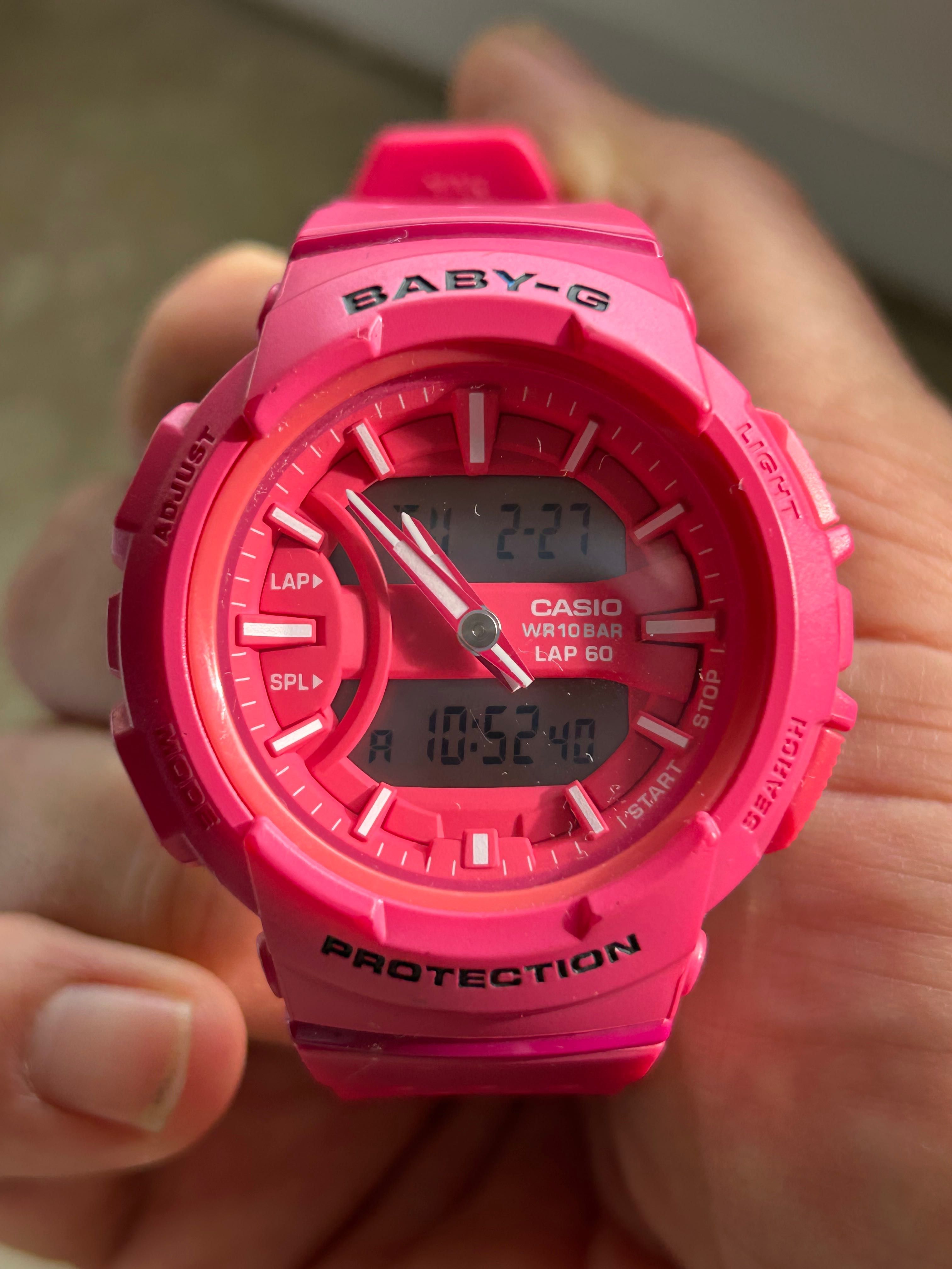 Zegarek Casio BABY-G  PROTECTION Różowy Jak nowy !!