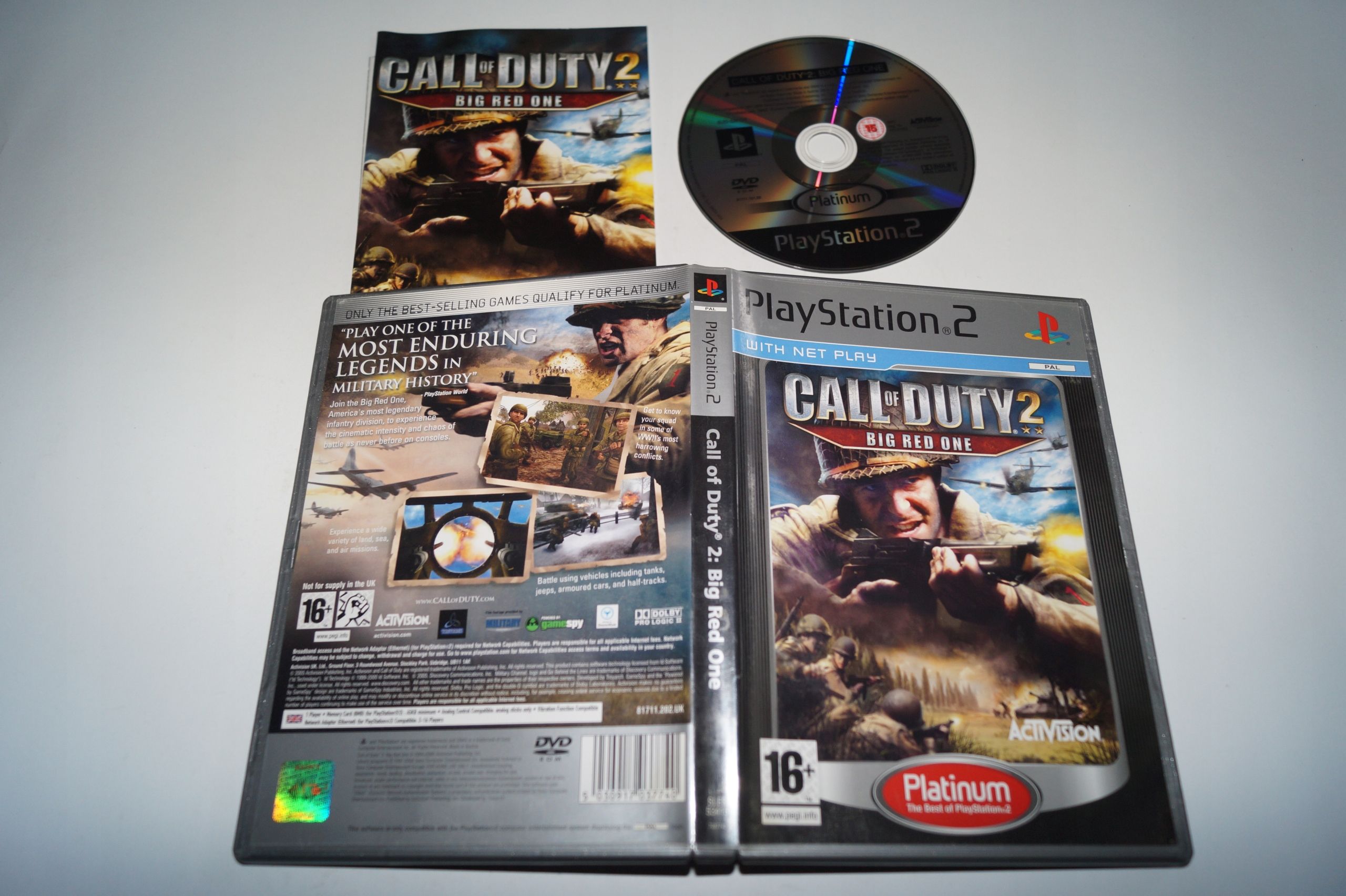 Ps2 Call Of Duty 2: Big Red One Playstation 2 (Ps2) Pudełkowa