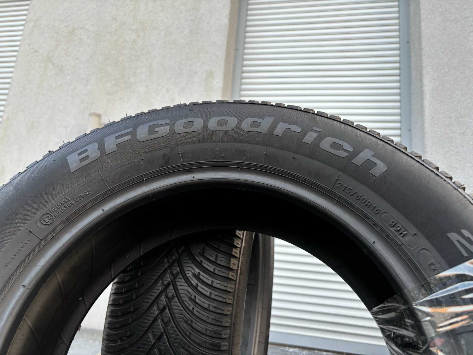 2szt zimowe 215/60R16 BfGoodRich 7,2mm 2021r świetny stan! Z5691 gwar