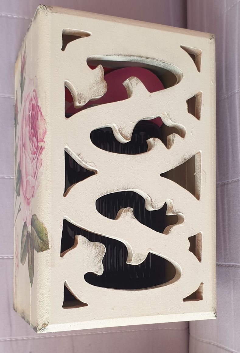 Decoupage szkatułka i chustecznik