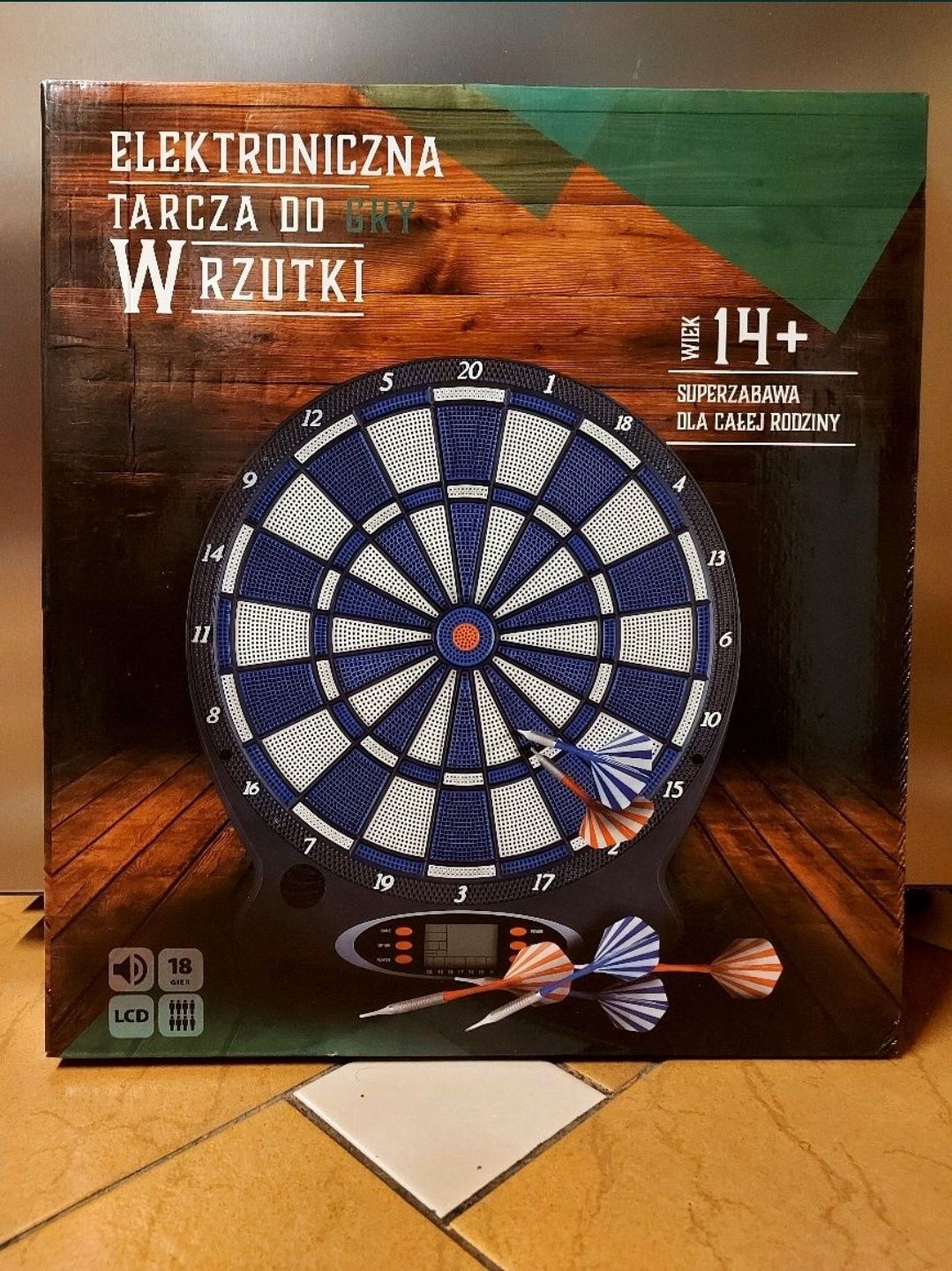 Elektroniczna tarcza do gry w rzutki - DART, 37,5 cm, NOWA!!