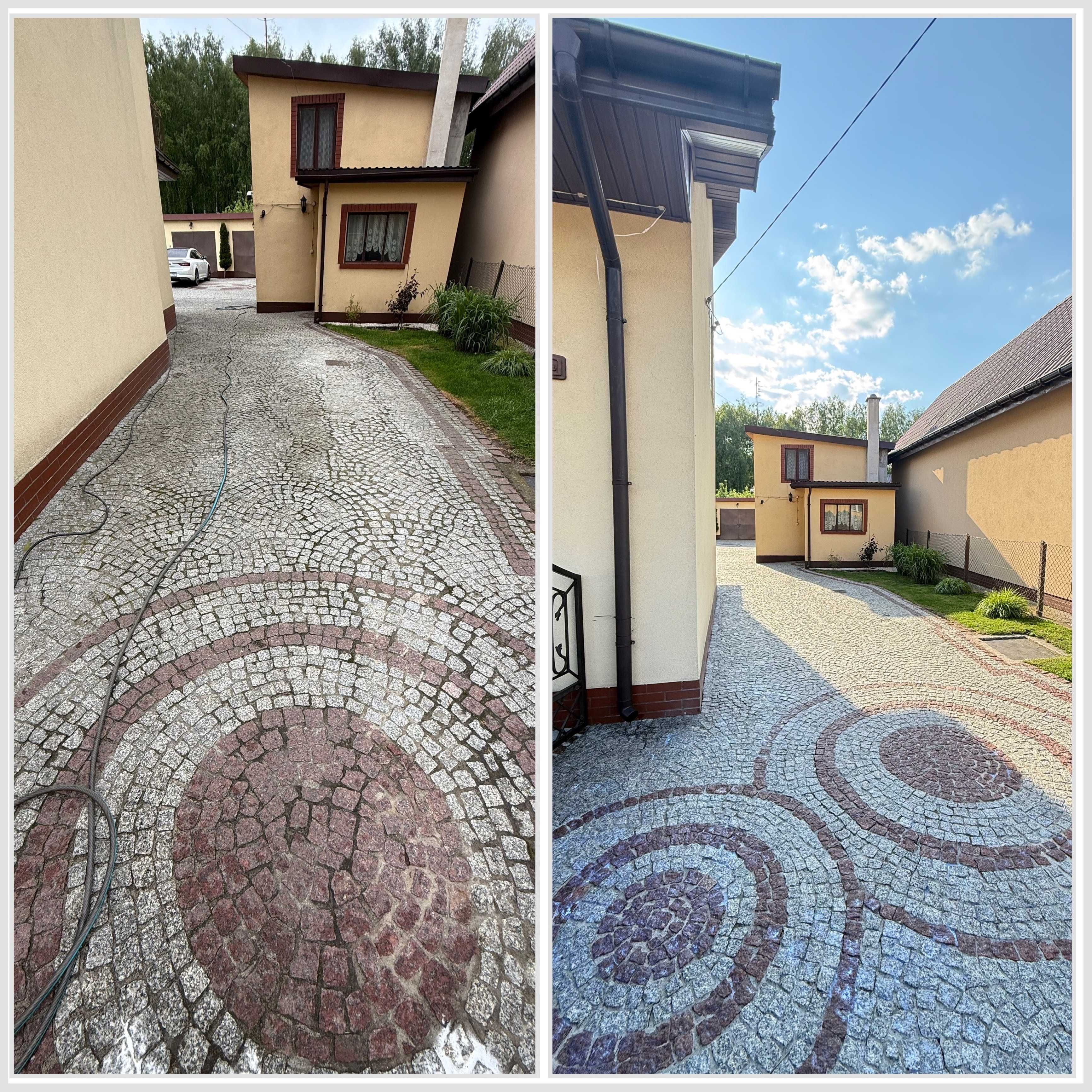 Mycie ciśnieniowe kostki oraz elewacji - Mi-Wash