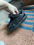 nike air force чорні кроси кросівки шкіра 26 р 16 см устілка