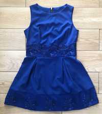 Kobaltowa sukienka forti 42