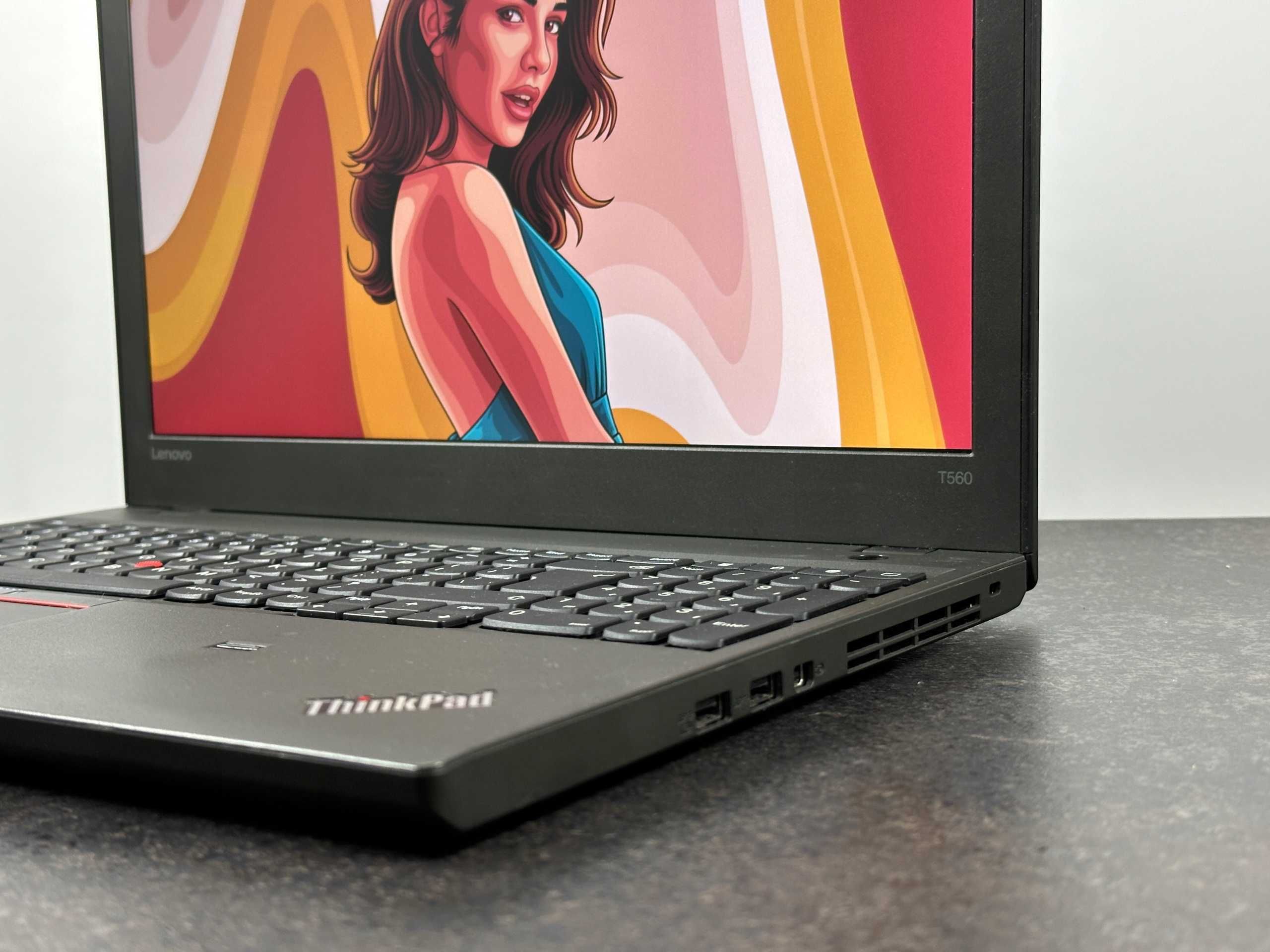 Zadaniowy Laptop Lenovo ThinkPad T560 16GB W11PRO FHD 15" Dwie Baterie